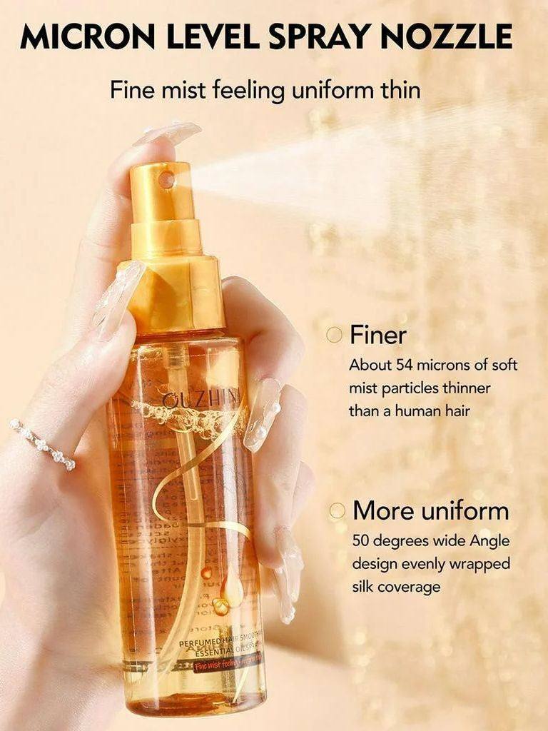 O spray de óleo essencial nutritivo profundo para cuidados com os cabelos pode