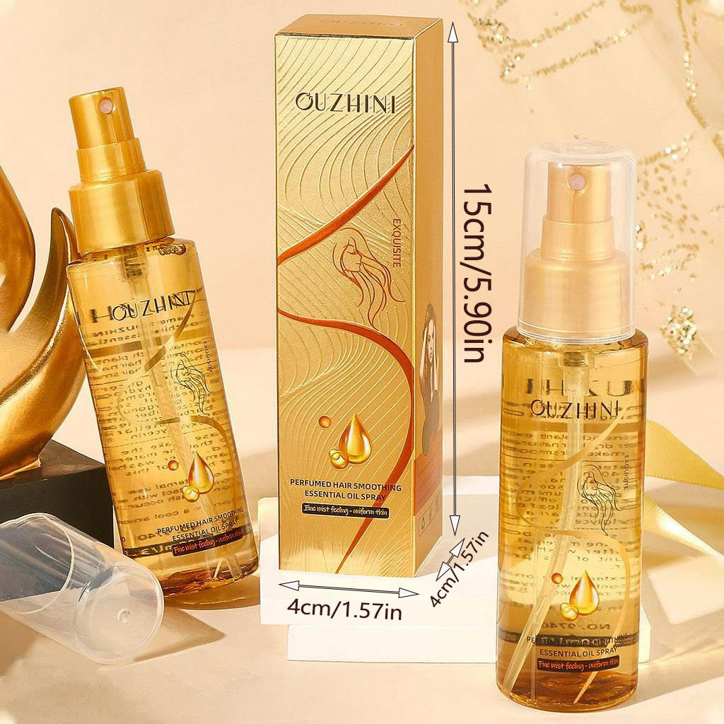 O spray de óleo essencial nutritivo profundo para cuidados com os cabelos pode