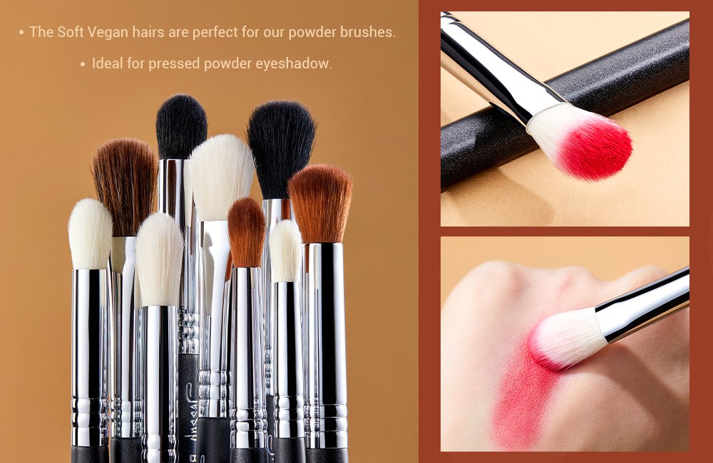 Conjunto de Pincéis de Maquiagem para os Olhos Jessup – Pincéis Profissionais para Mistura, Sombra e Lápis Esfumaçado com Cerdas Sintéticas Macias