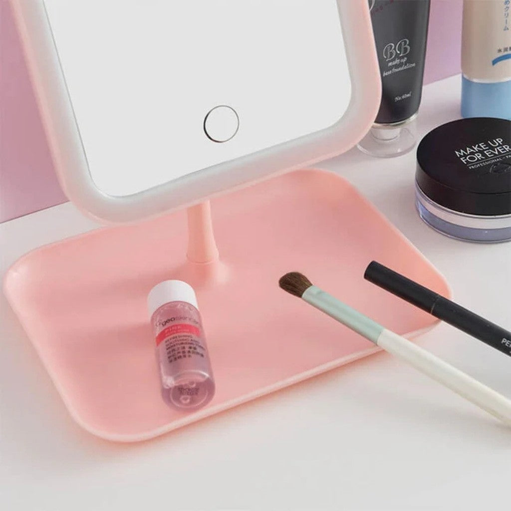 Espelho LED Dobrável – Para Maquiagem