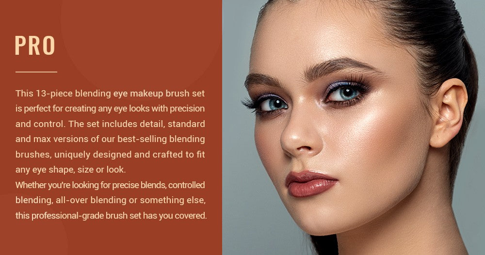 Conjunto de Pincéis de Maquiagem para os Olhos Jessup – Pincéis Profissionais para Mistura, Sombra e Lápis Esfumaçado com Cerdas Sintéticas Macias