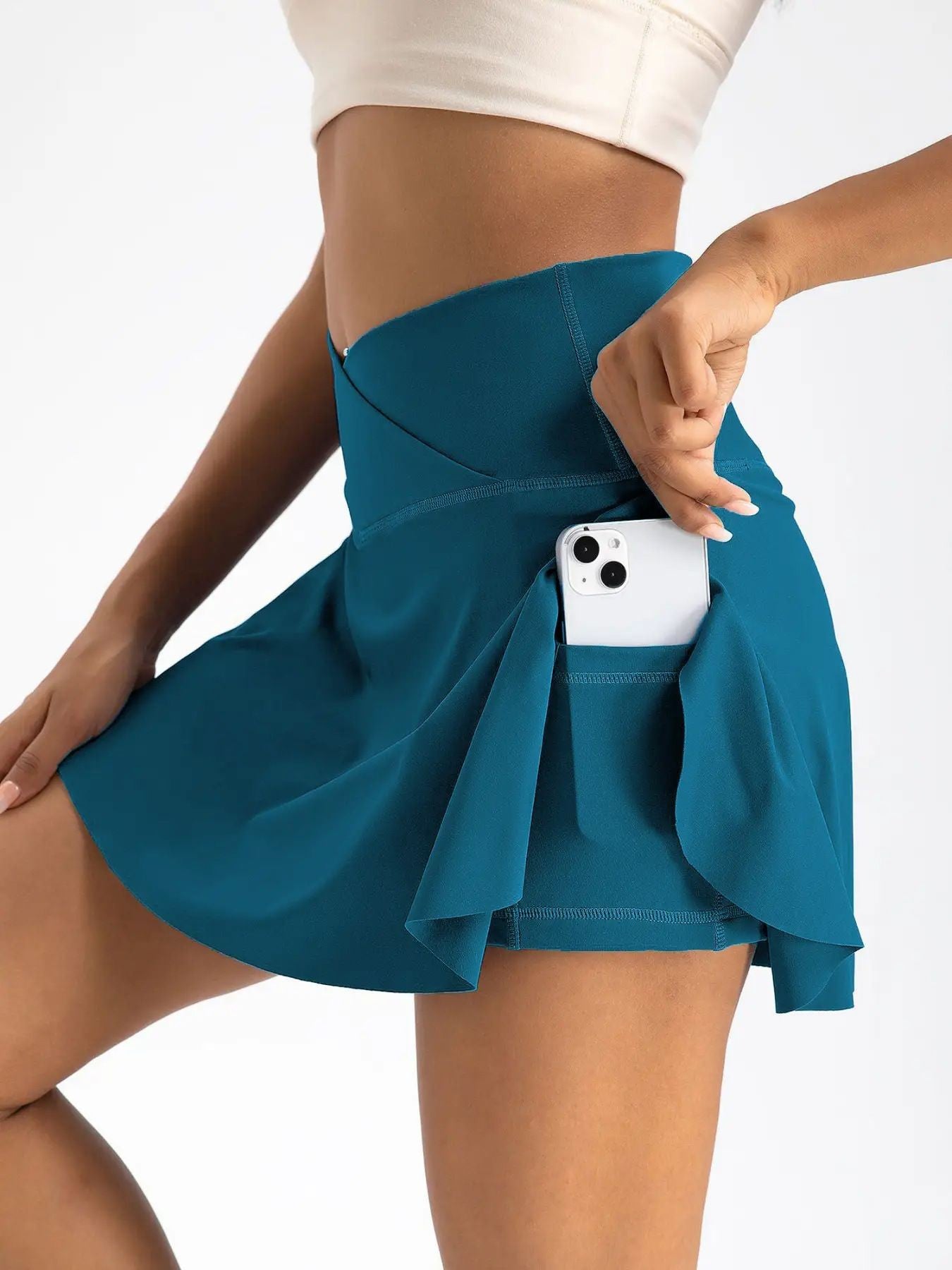 Saia Esportiva com Shorts Interno – Conforto e Estilo para Padel e Tênis