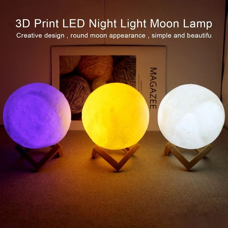 Luminária Lua LED – Iluminação Mágica e Relaxante
