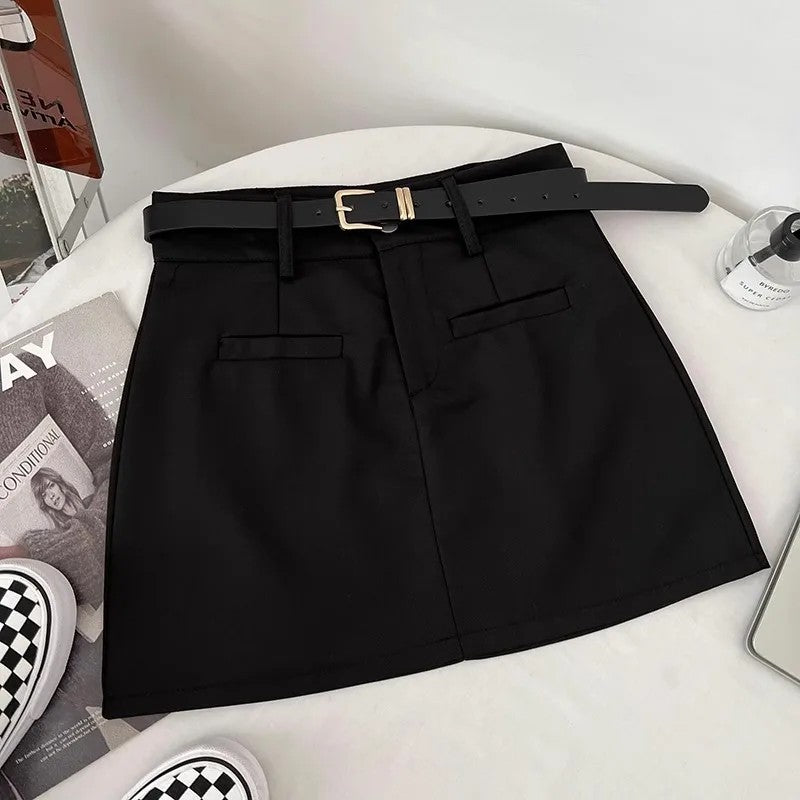 Saia Modeladora Feminina Cinza – Cintura Alta, Nova Tendência