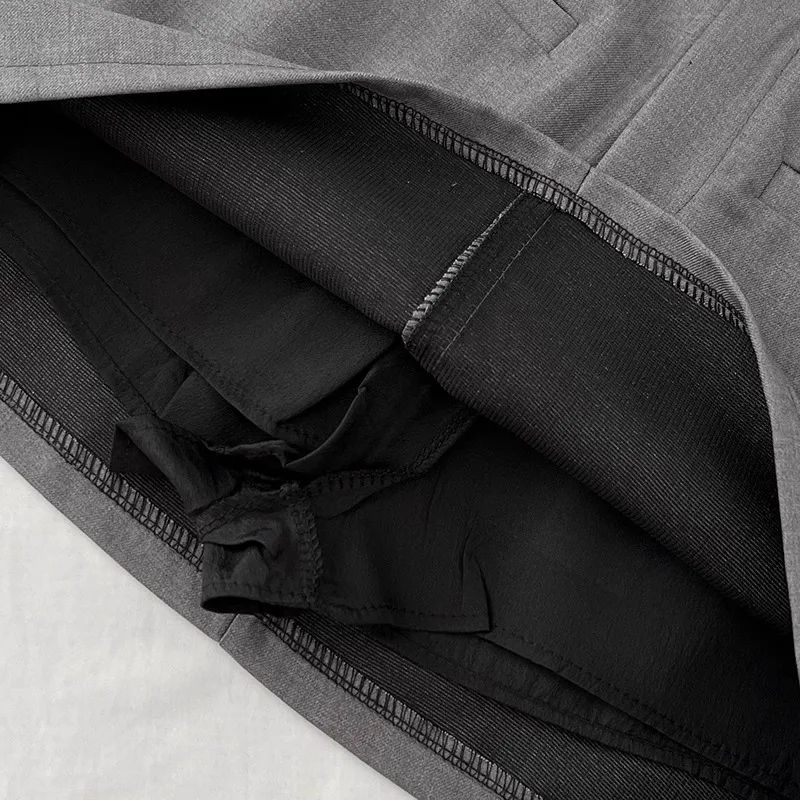 Saia Modeladora Feminina Cinza – Cintura Alta, Nova Tendência