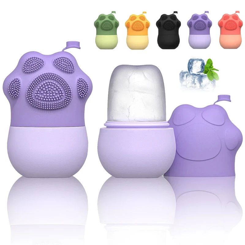 Rolo facial gelo de silicone Texturizado