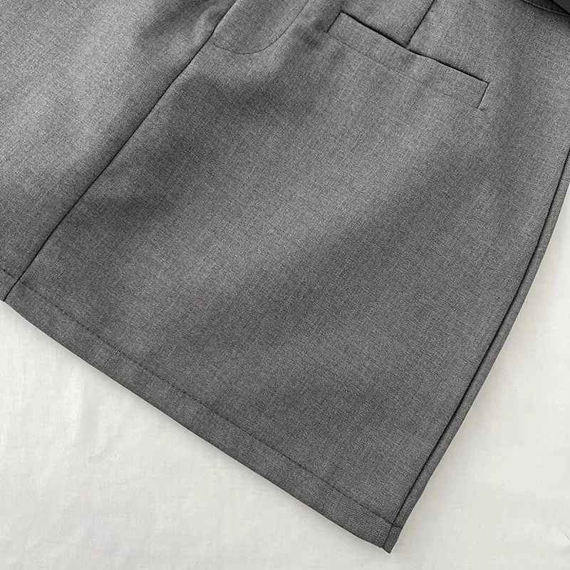 Saia Modeladora Feminina Cinza – Cintura Alta, Nova Tendência