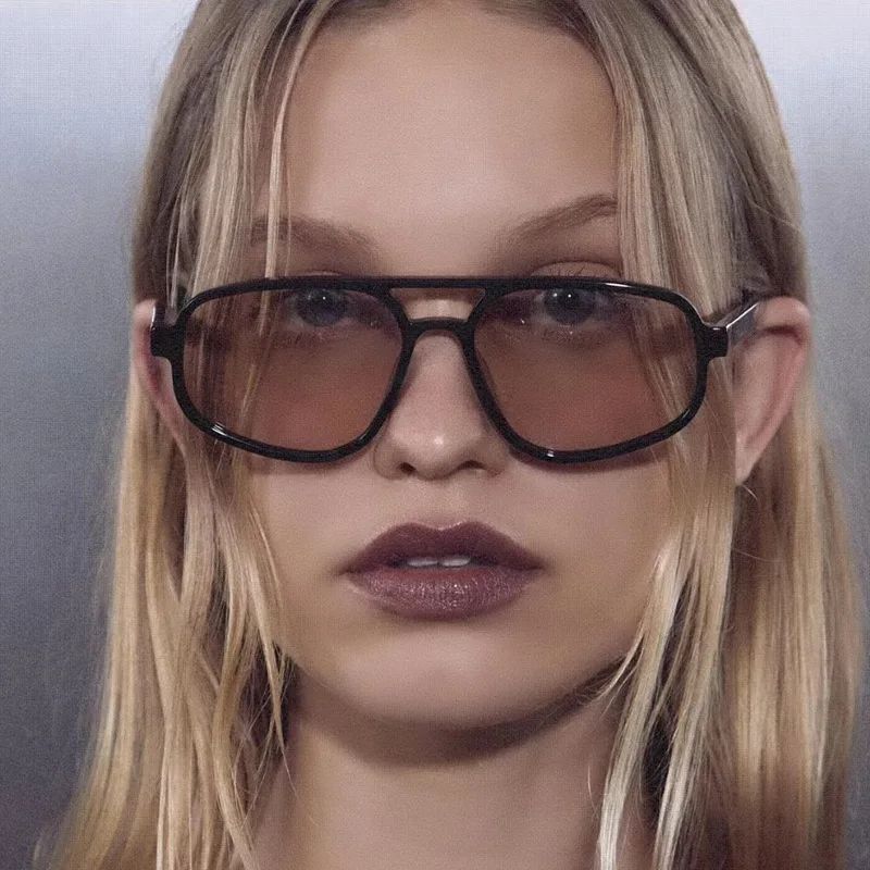 Novo óculos de sol feminino marca luxo designer uv400