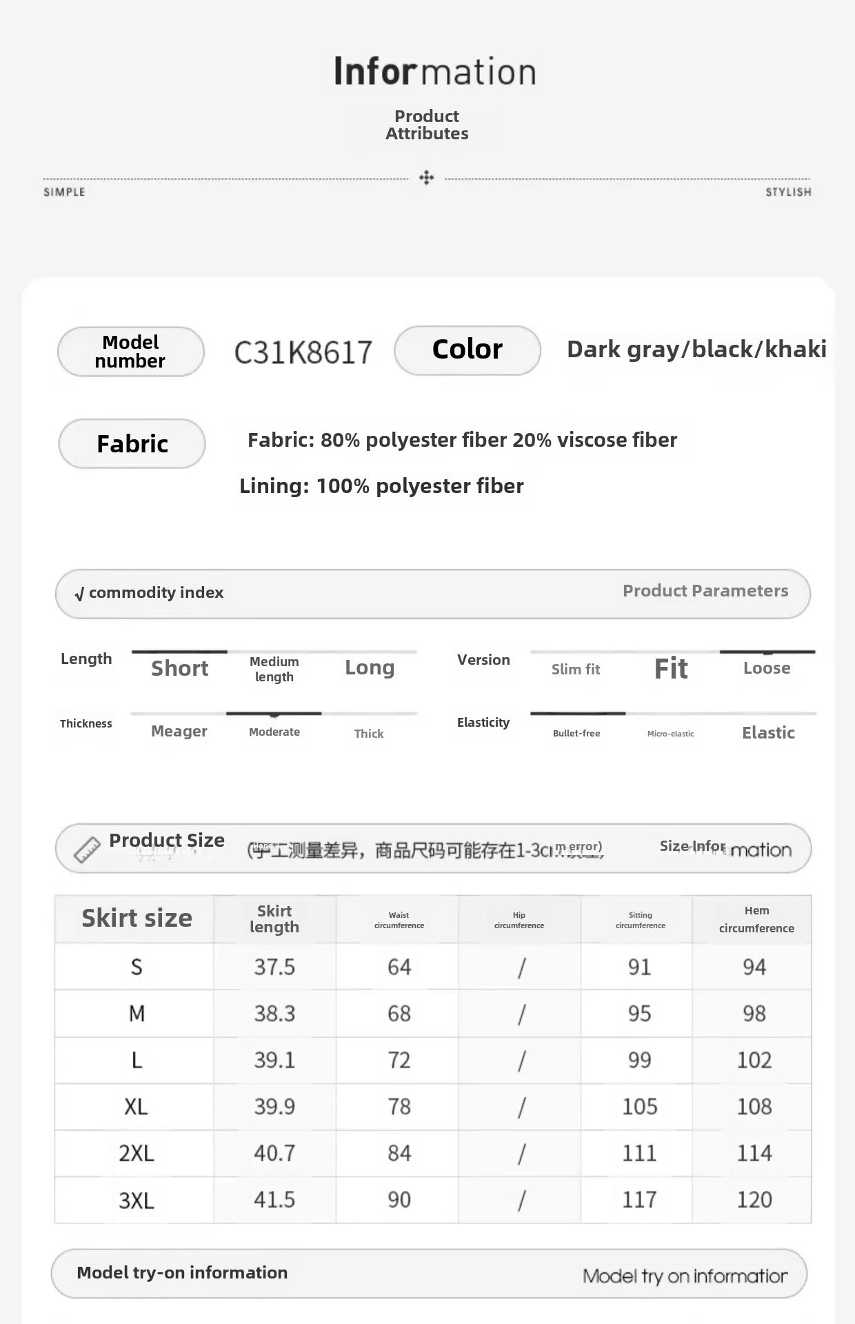 Saia Modeladora Feminina Cinza – Cintura Alta, Nova Tendência
