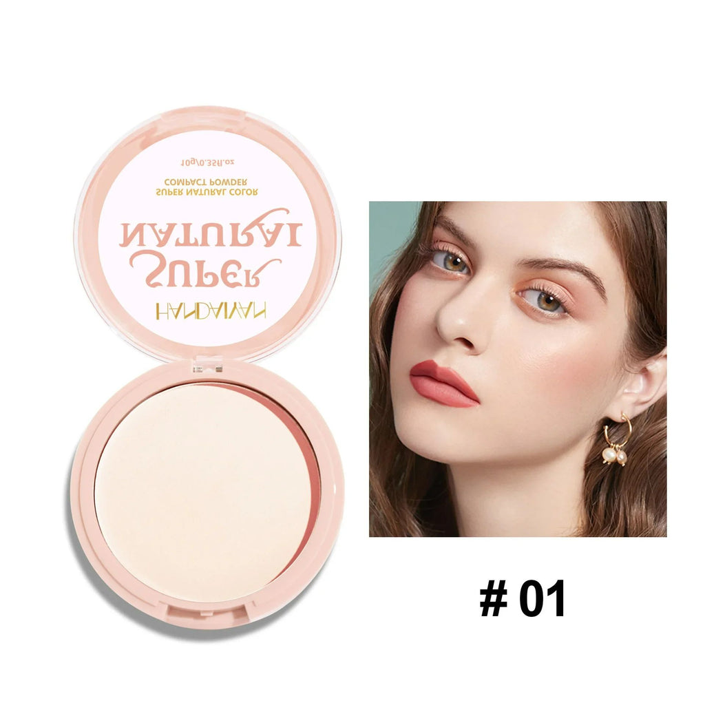 Pó Compacto HANDAIYAN Super Natural – Acabamento Matte e Leve