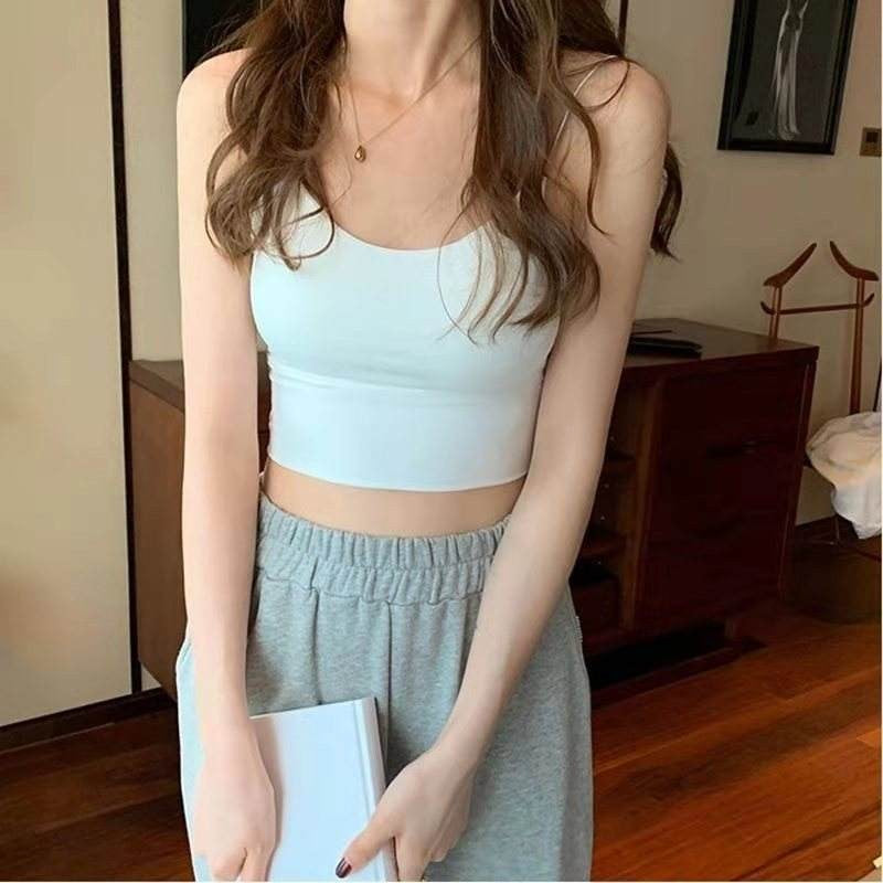 Regata Feminina Chiffon Sem Costas – Estilo Básico e Moderno de Verão