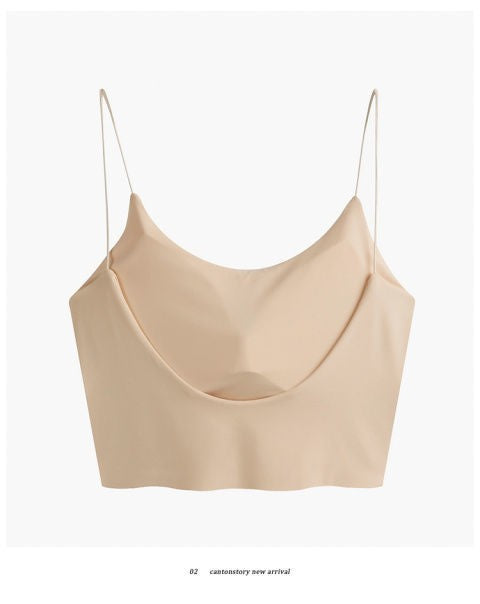 Regata Feminina Chiffon Sem Costas – Estilo Básico e Moderno de Verão