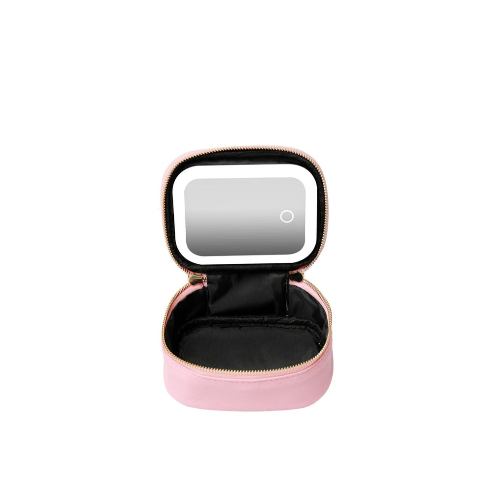 Bolsa de Maquiagem com Espelho LED