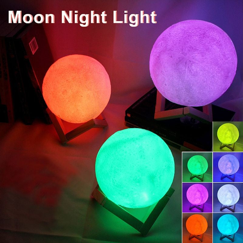 Luminária Lua LED – Iluminação Mágica e Relaxante