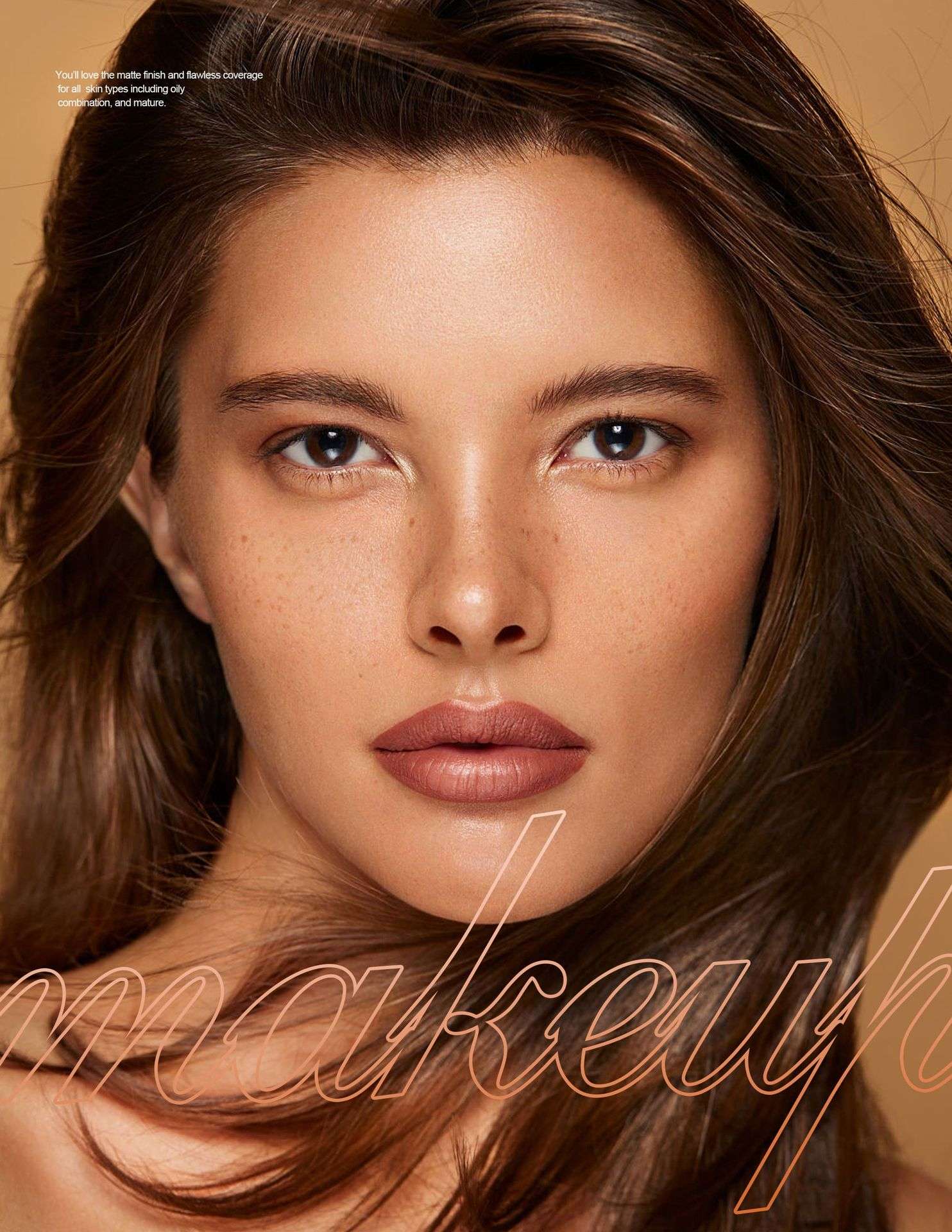 Pó Compacto HANDAIYAN Super Natural – Acabamento Matte e Leve